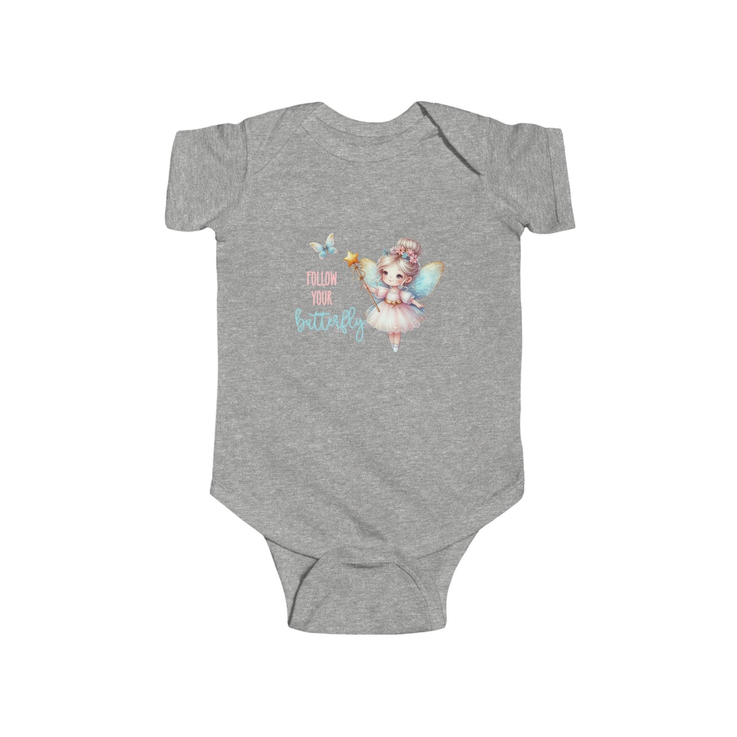 Follow Your Butterfly Infant Short Sleeve Onesie