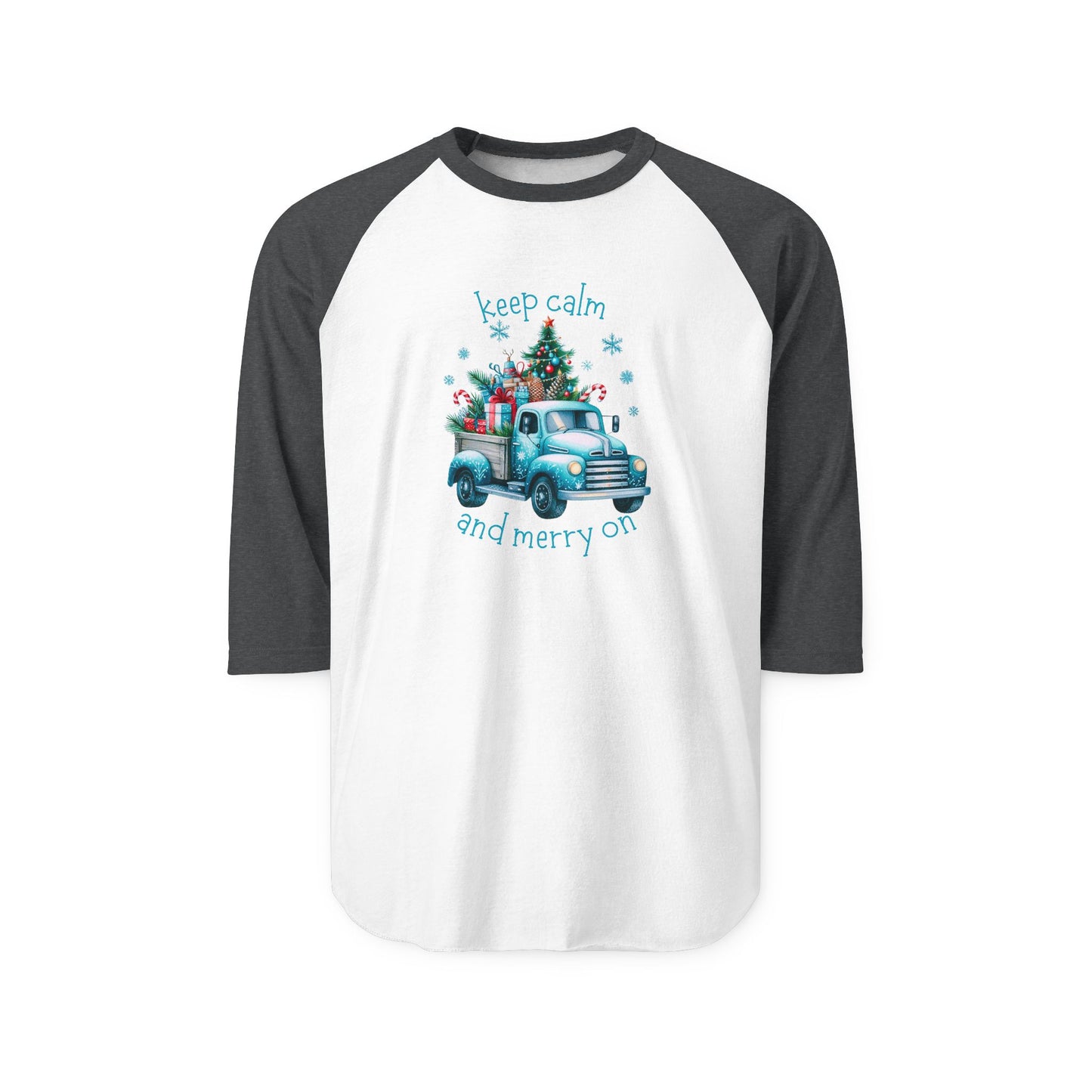 Keep Calm And Merry On Baseball Tee
