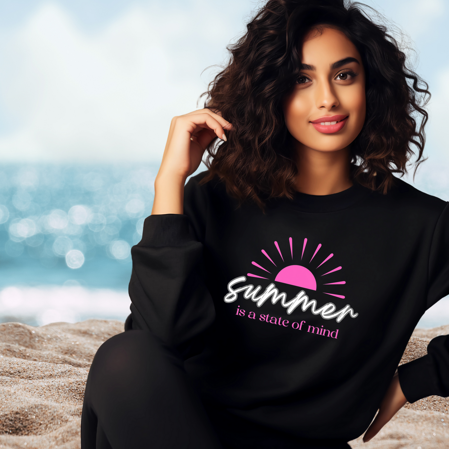 Summer Is A State Of Mind Crewneck Sweatshirt