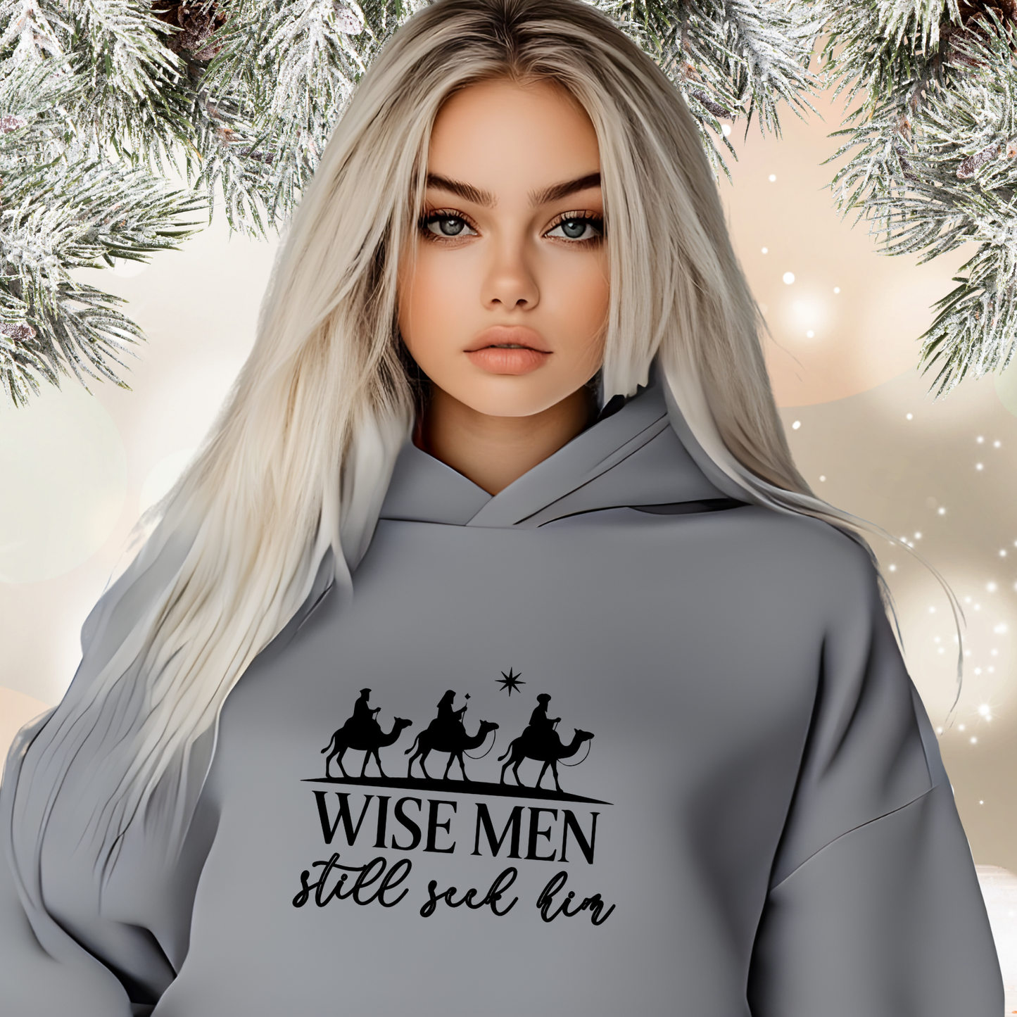 Wise Men Still Seek Him Crop Hoodie