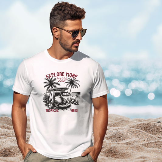 Retro Explore More Surf Club T-Shirt