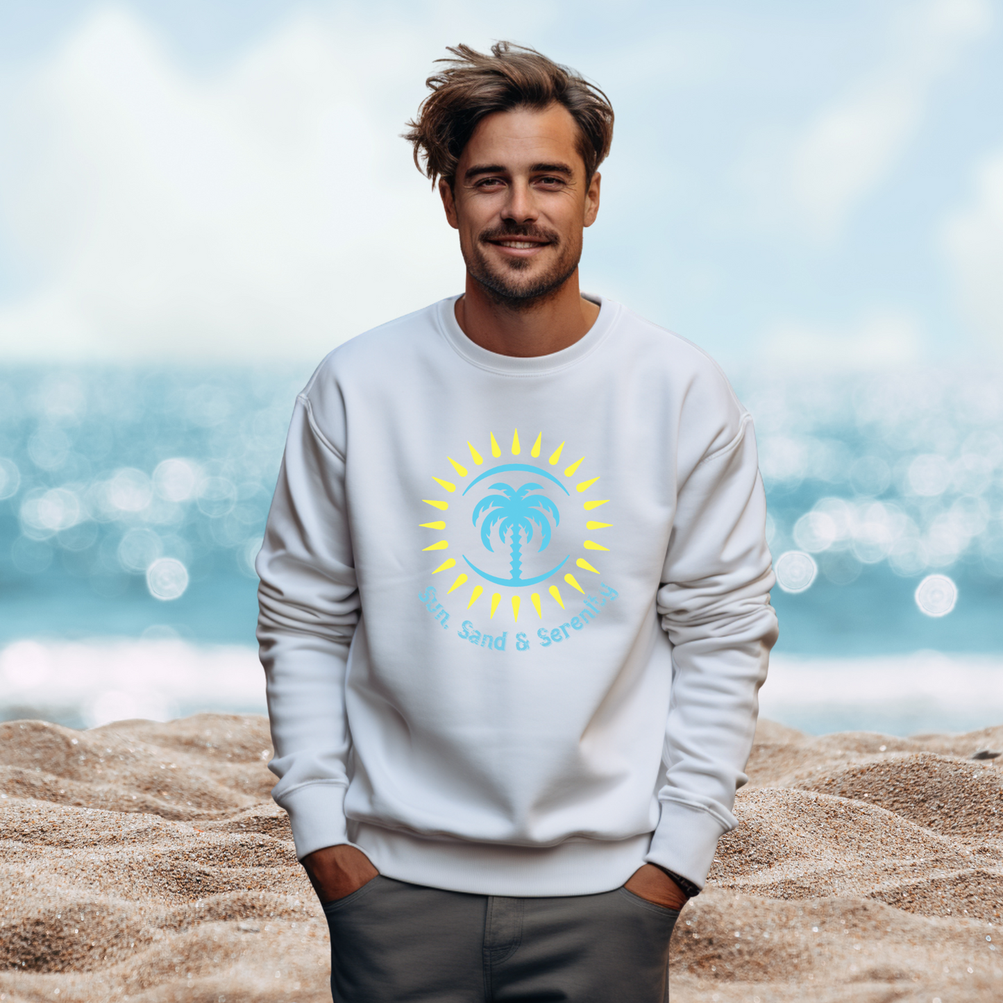 Sun Sand And Serenity Crewneck Sweatshirt