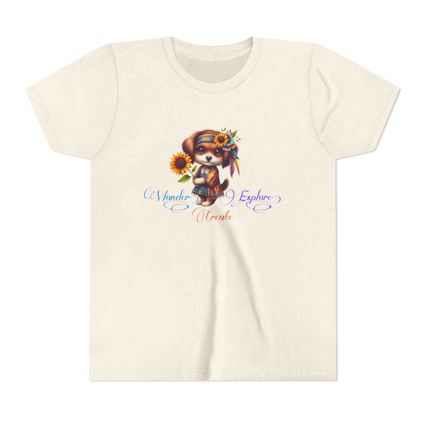 Wonder, Explore, Create Kid’s T-Shirt