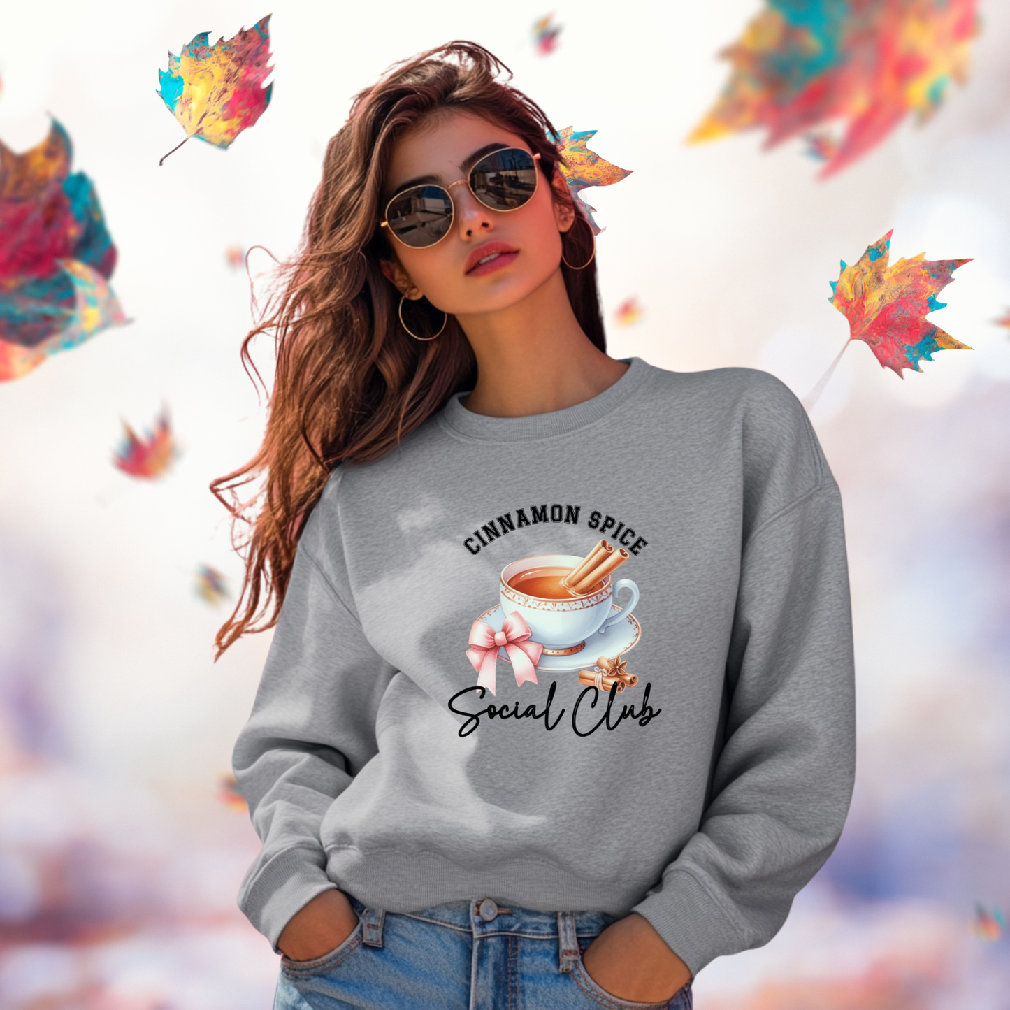Cinnamon Spice Social Club Crewneck Sweatshirt