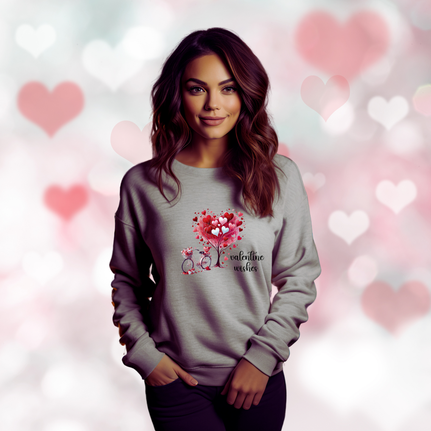 Valentine Wishes Crewneck Sweatshirt