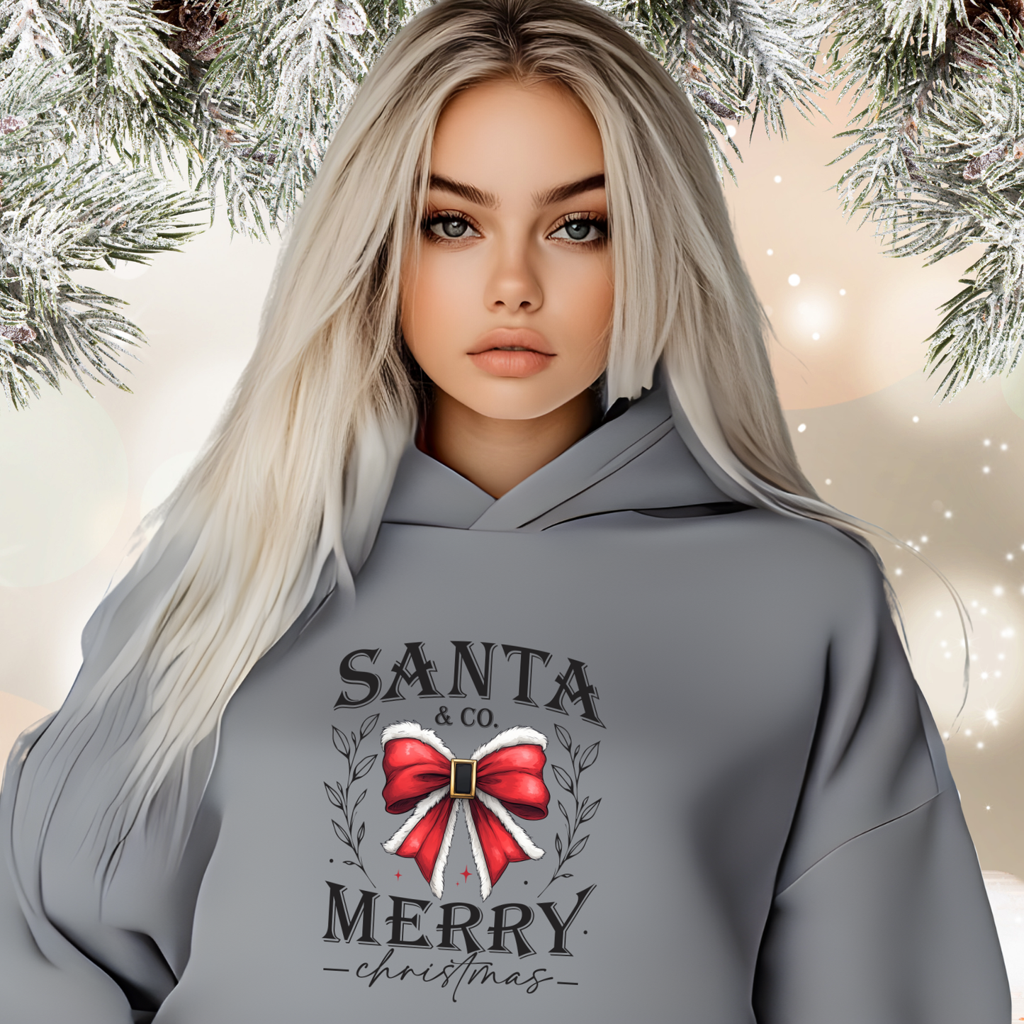 Santa & Co. Crop Hoodie