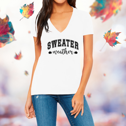 Sweater Weather V-Neck T-Shirt