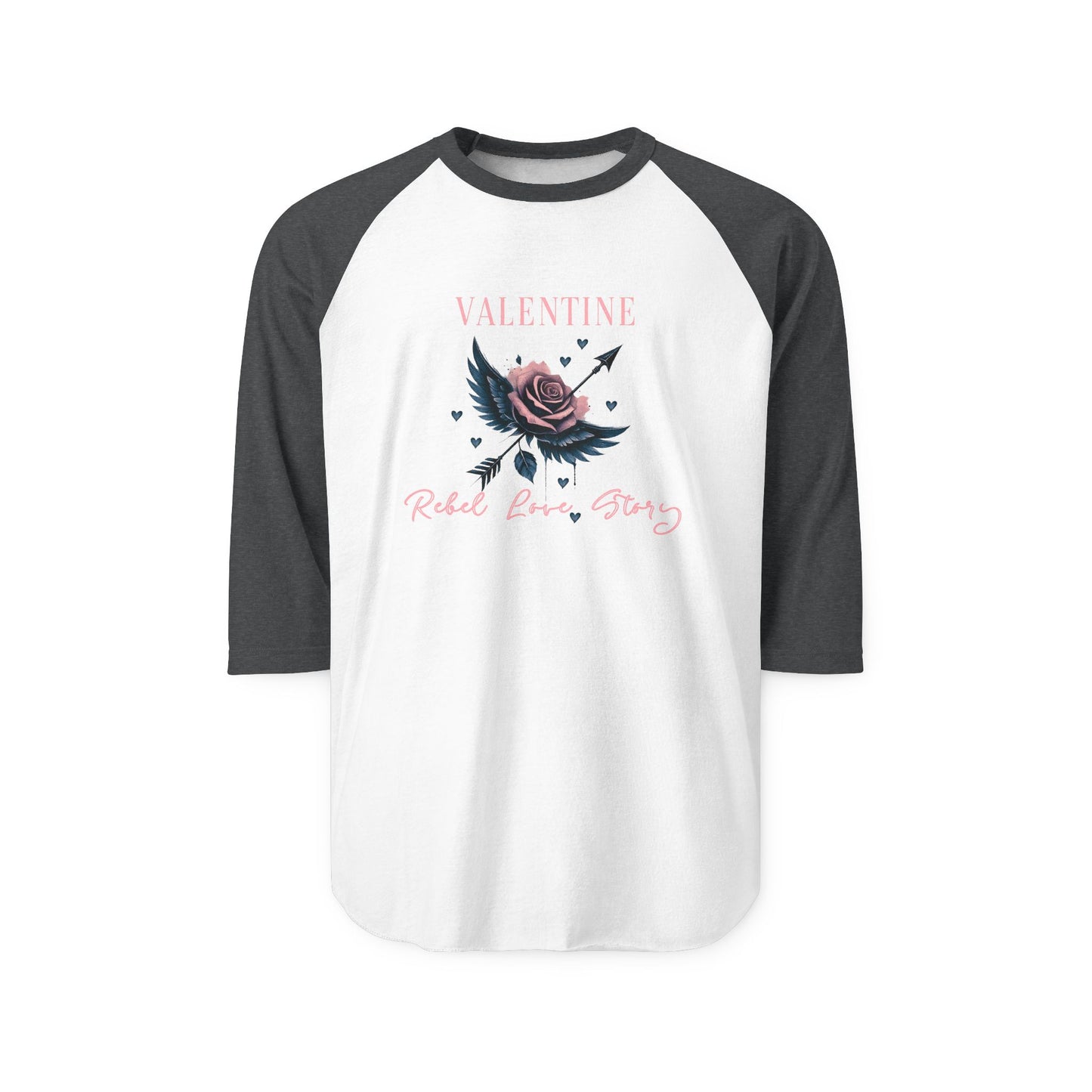 Valentine Rebel Love Baseball Tee