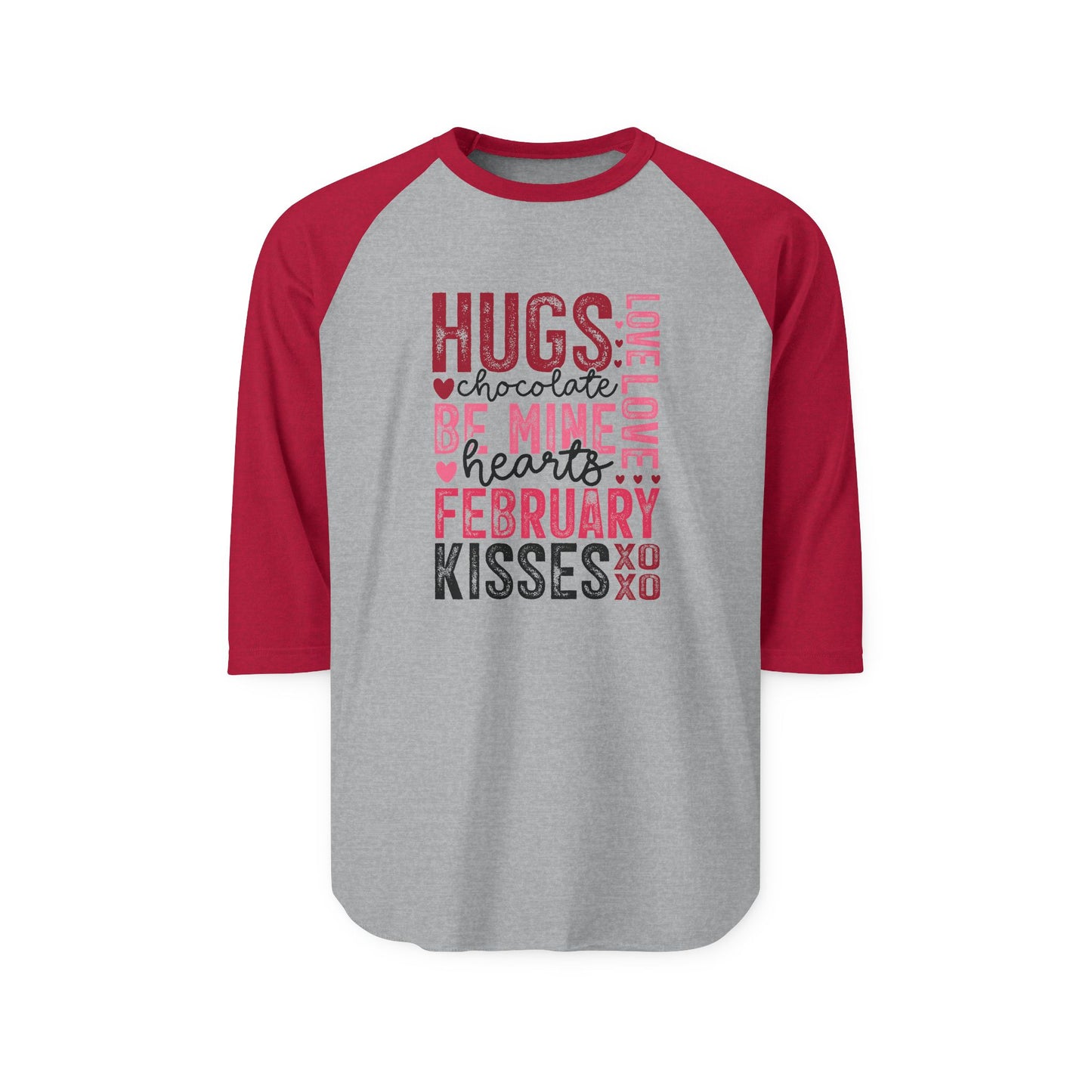 Valentine Typography Baseball Tee