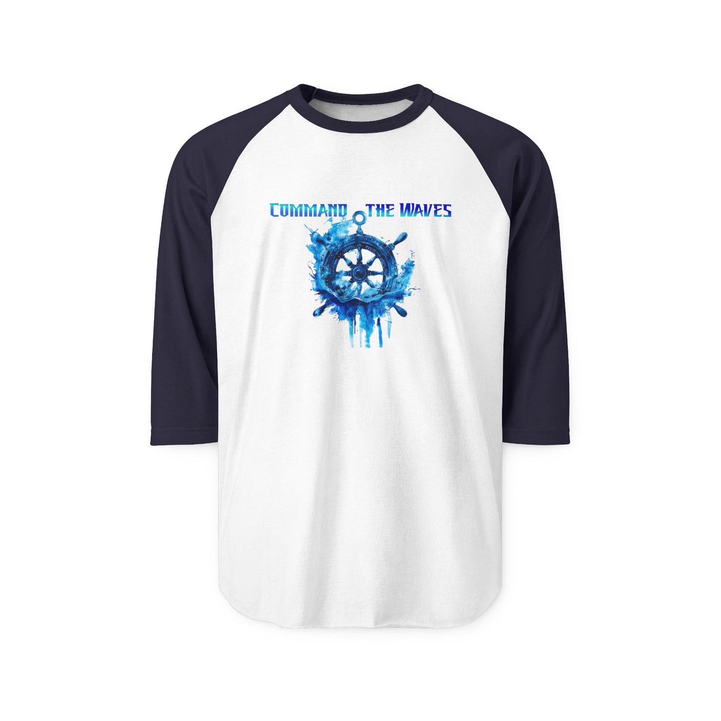 Command The Waves Baseball Tee