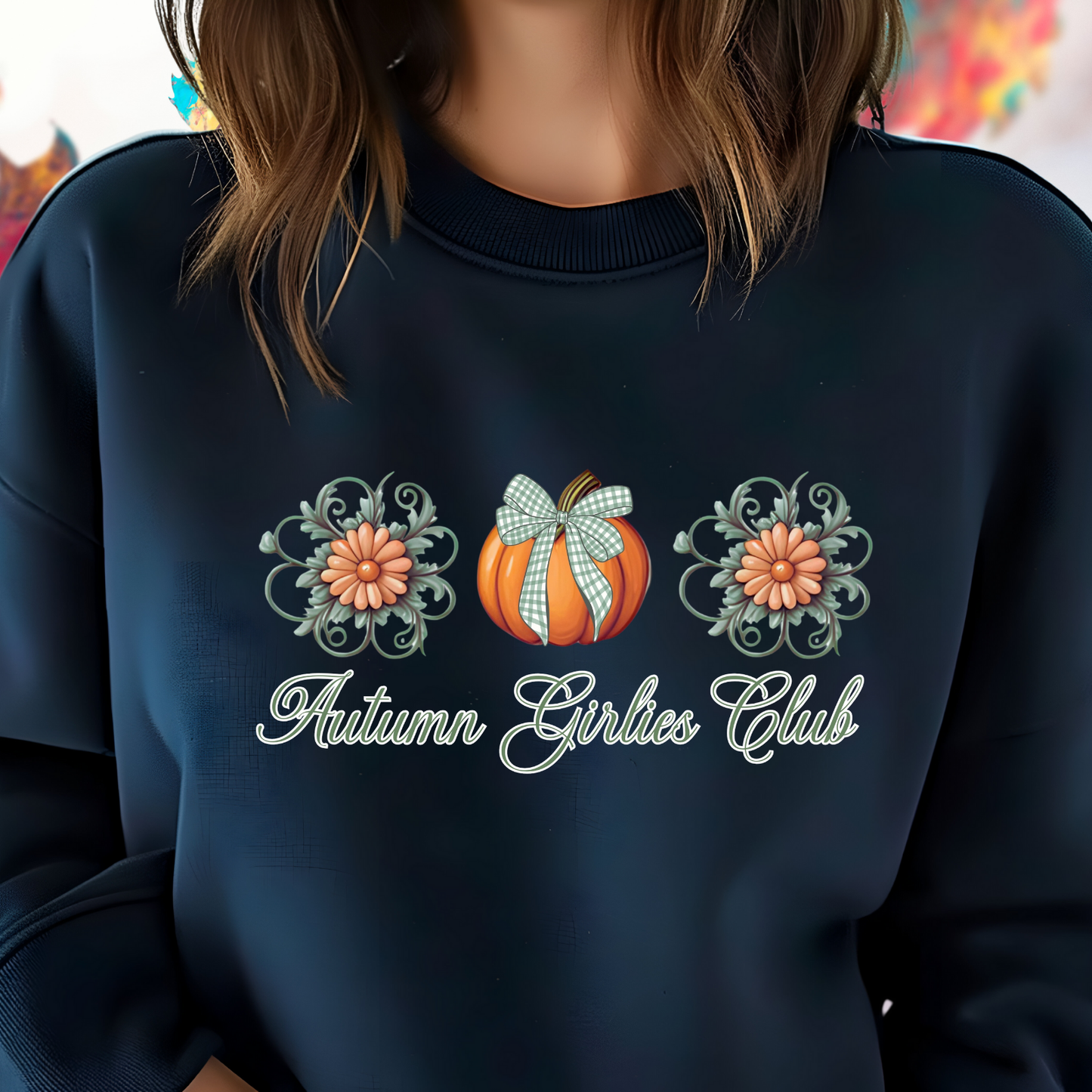 Autumn Girlies Club Crewneck Sweatshirt