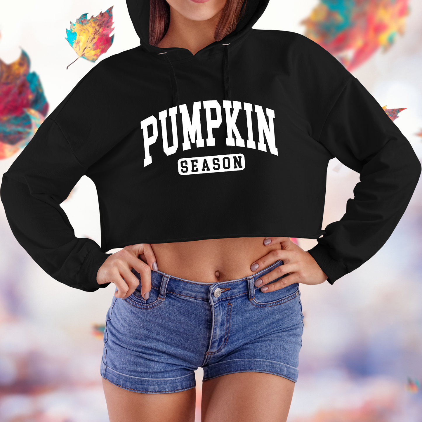 Pumpkin Season Crop Hoodie