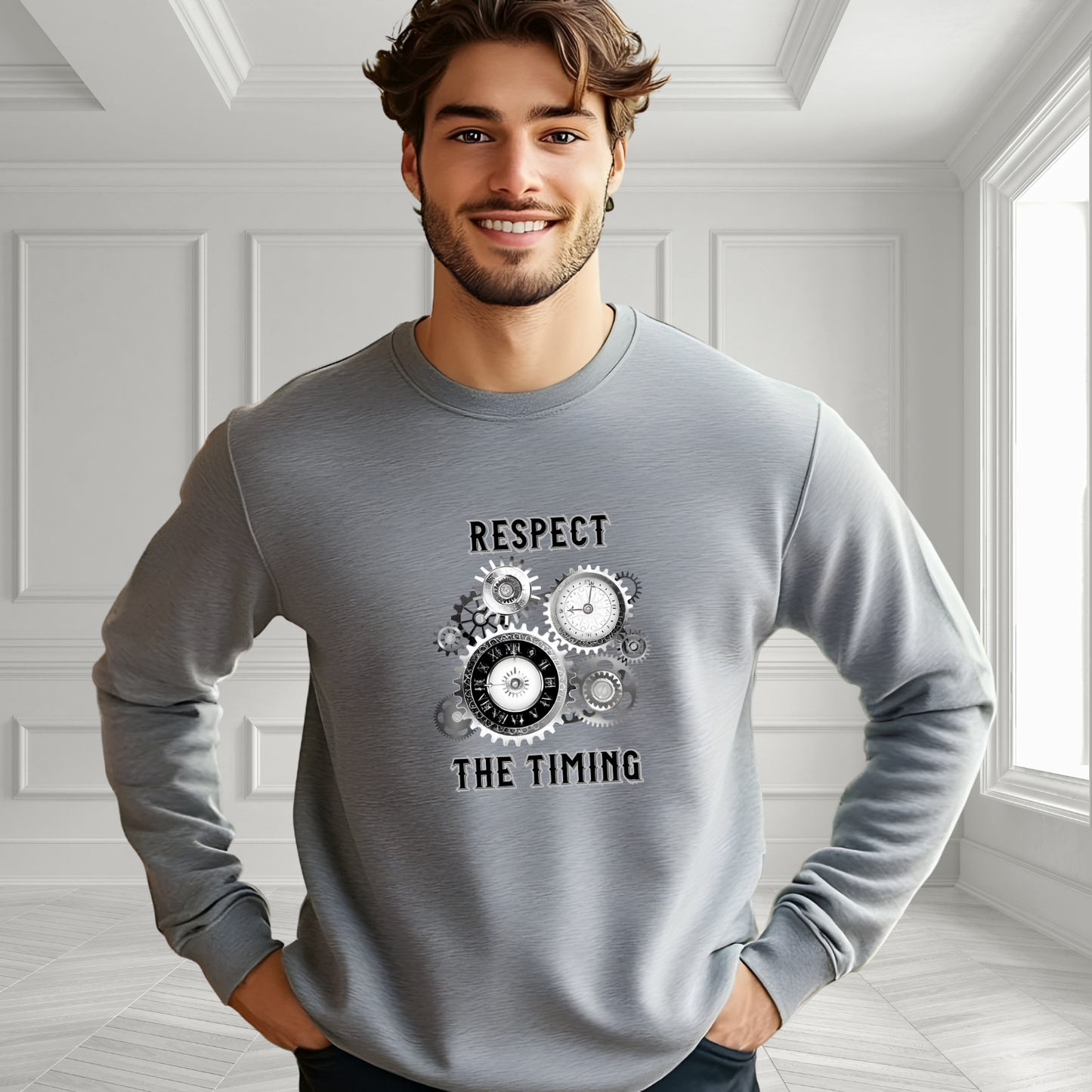 Respect The Timing Crewneck Sweatshirt