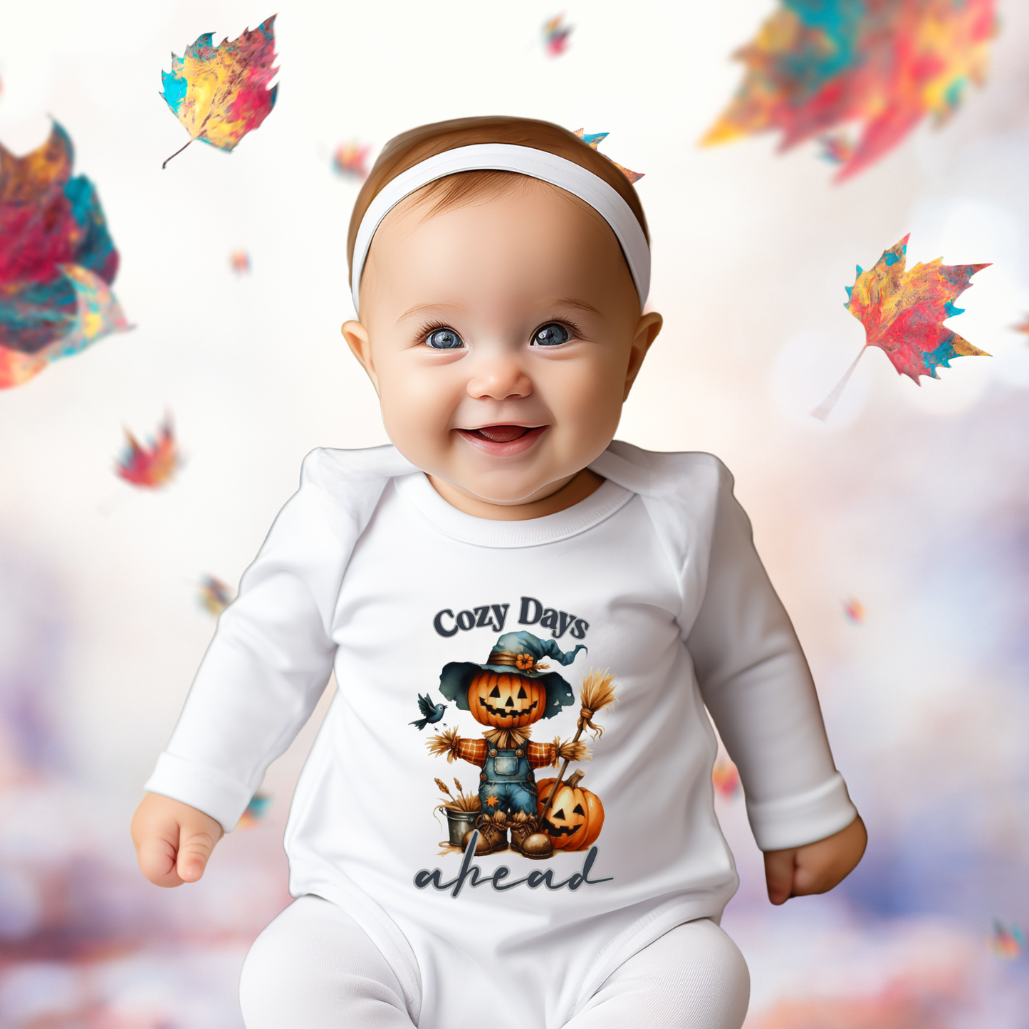 Cozy Days Ahead Infant Long Sleeve Onesie