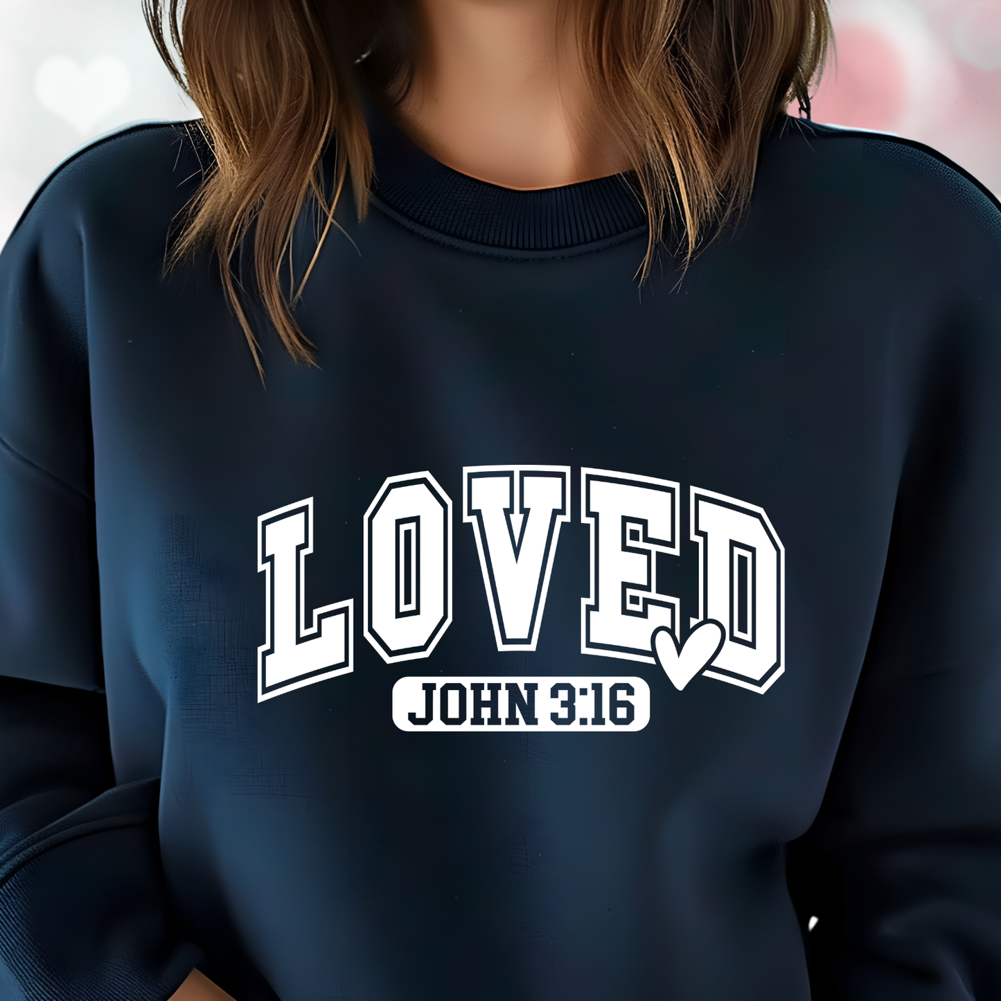 Loved John 3:16 Crewneck Sweatshirt