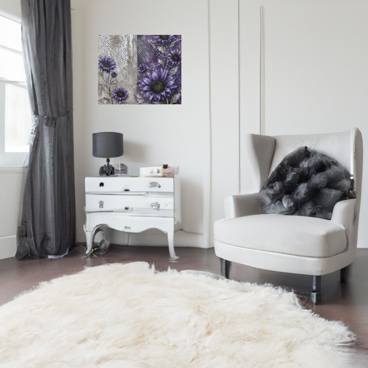 Violet Horizon Canvas Wall Art