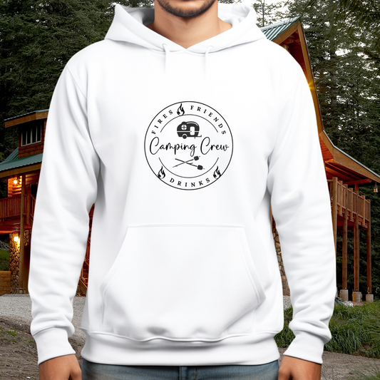 Camping Crew Friends Pullover Hoodie