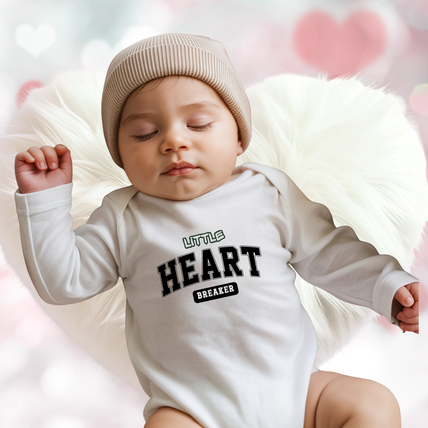 Little Heart Breaker Infant Long Sleeve Onesie