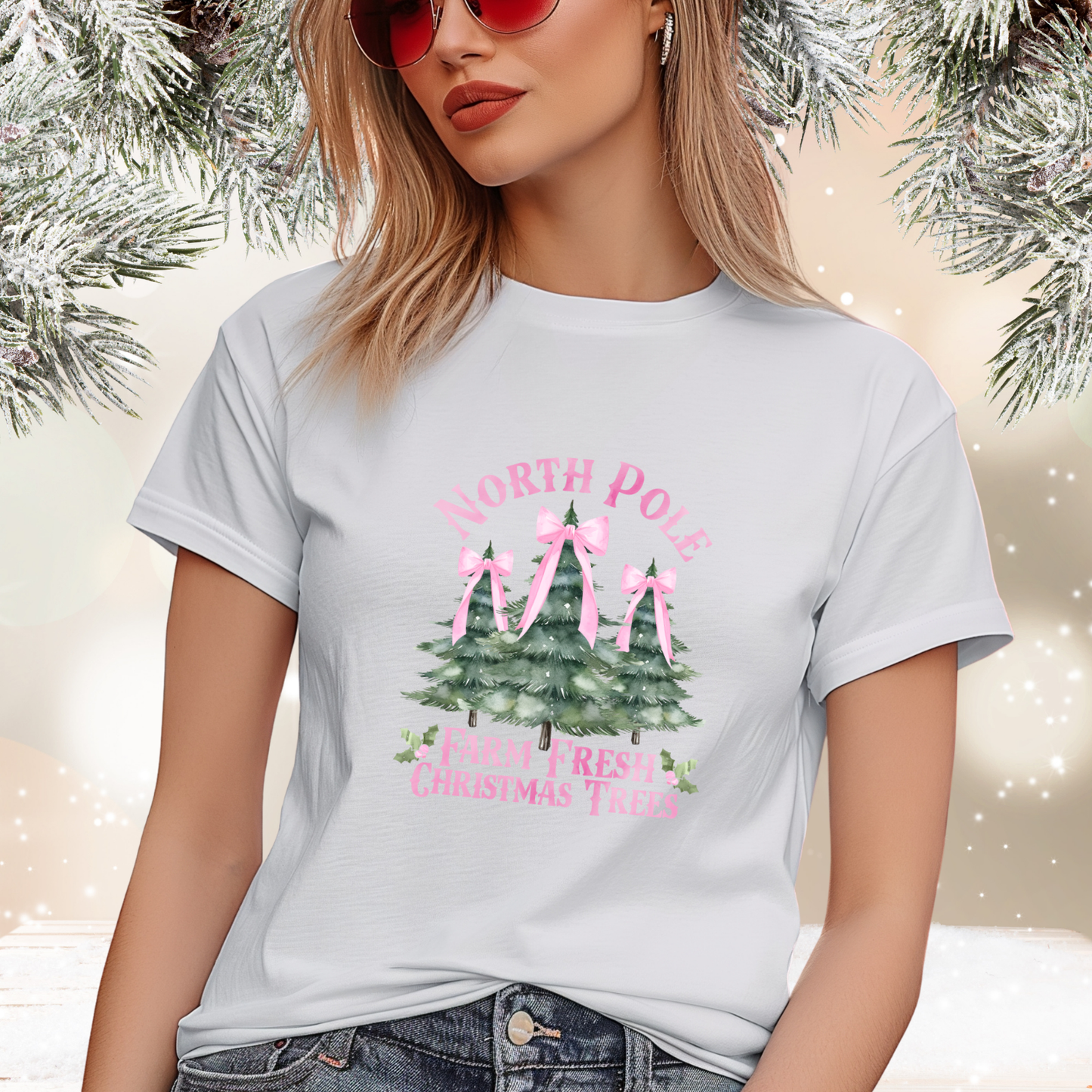 North Pole Christmas Trees T-Shirt