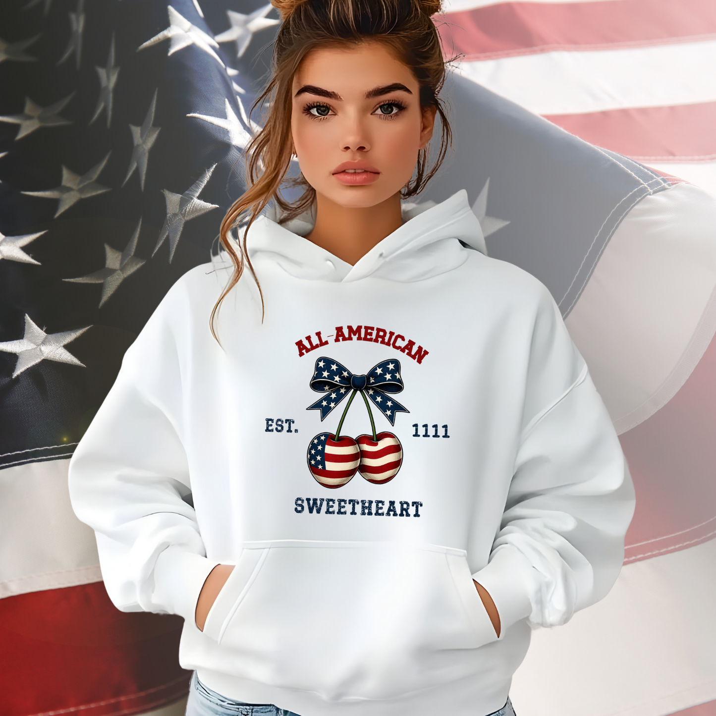 All-American Sweetheart Pullover Hoodie