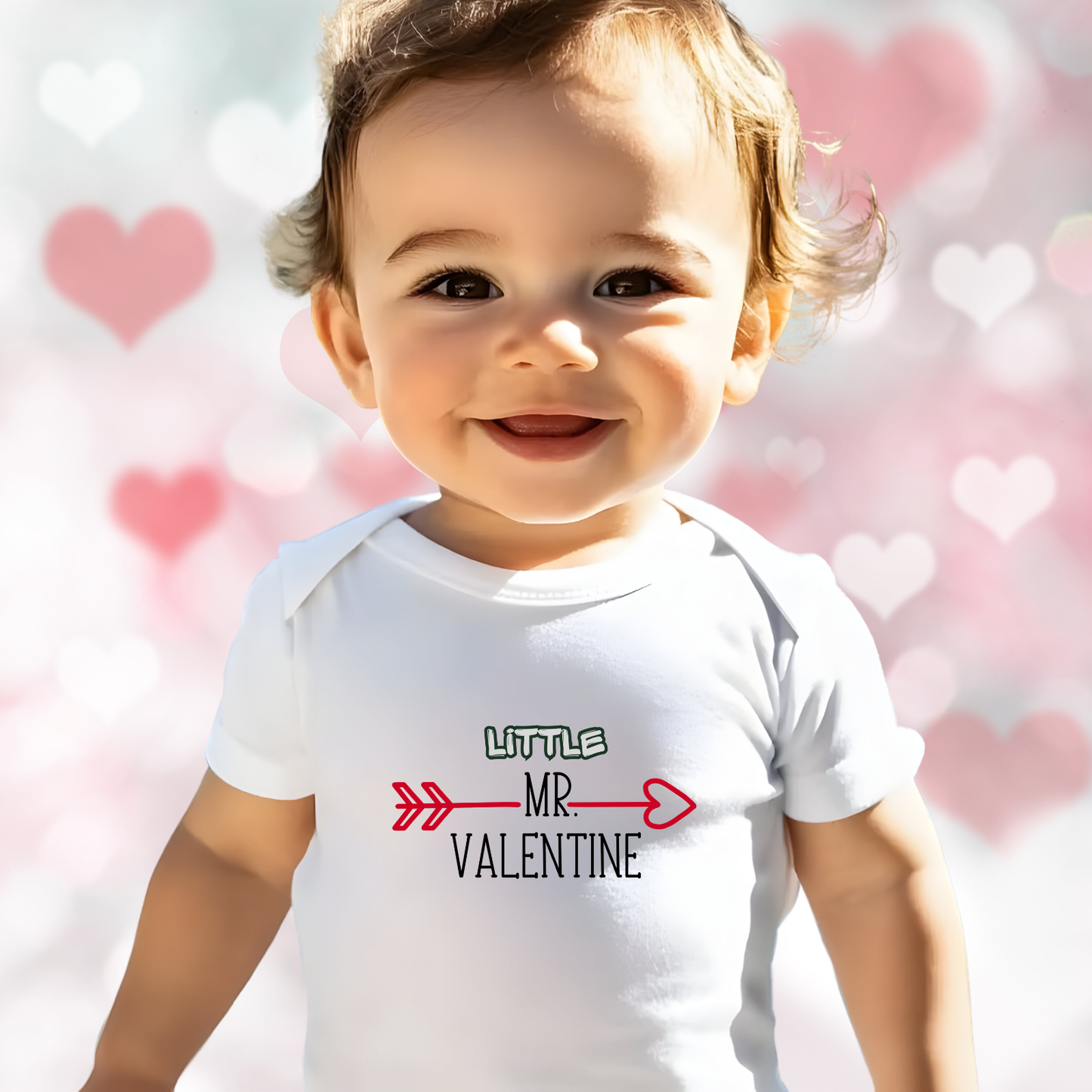 Little Mr. Valentine Infant Short Sleeve Onesie