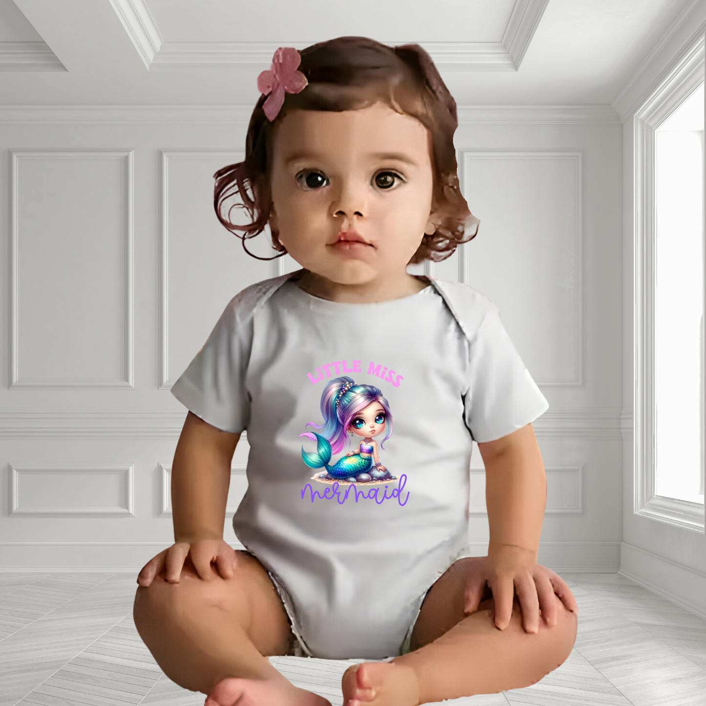 Little Miss Mermaid Infant Short Sleeve Onesie