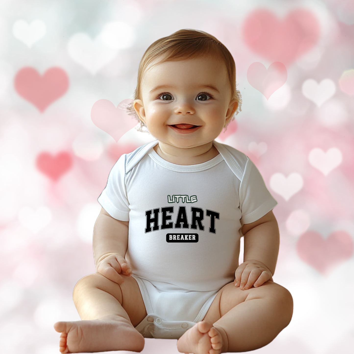 Little Heart Breaker Infant Short Sleeve Onesie