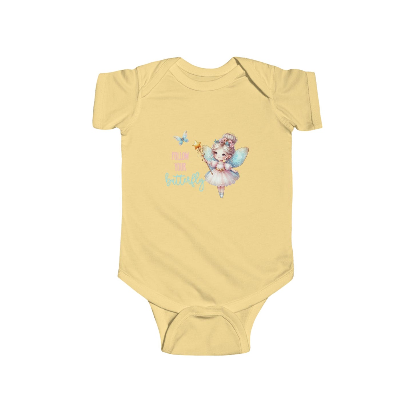 Follow Your Butterfly Infant Short Sleeve Onesie