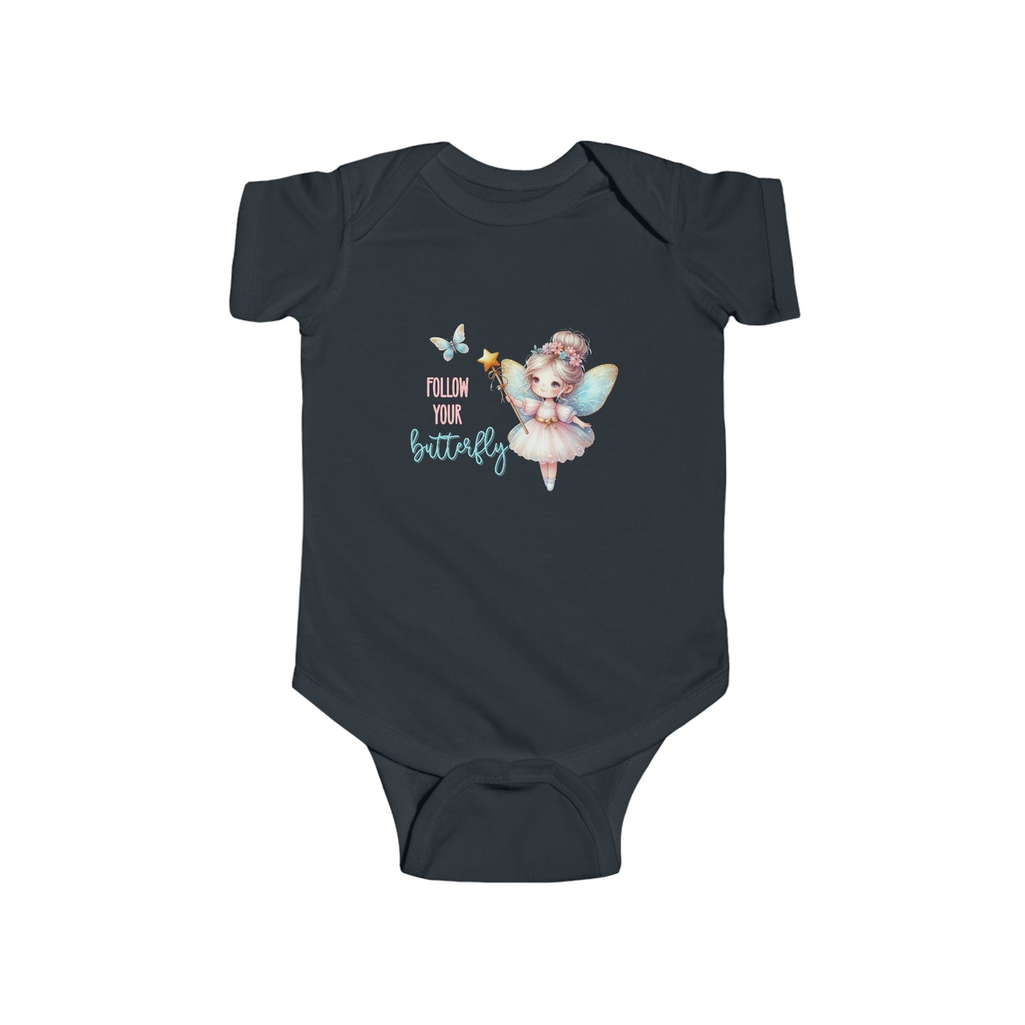 Follow Your Butterfly Infant Short Sleeve Onesie