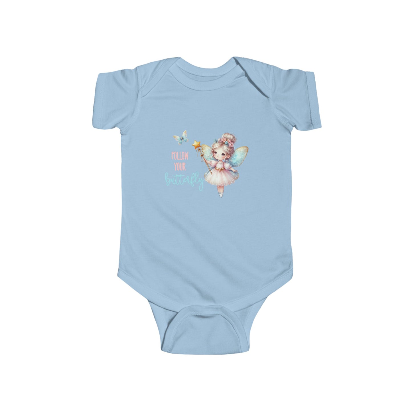 Follow Your Butterfly Infant Short Sleeve Onesie
