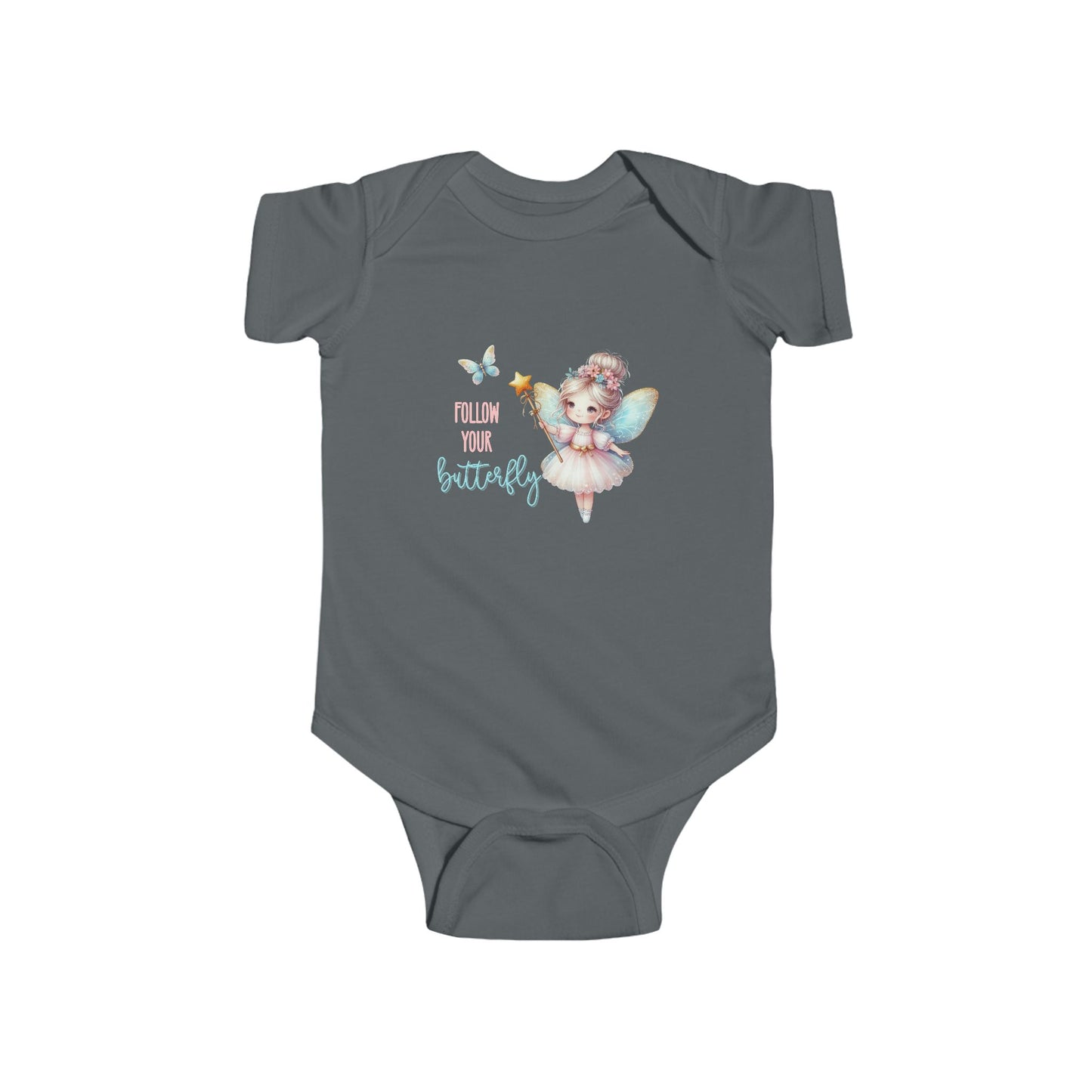 Follow Your Butterfly Infant Short Sleeve Onesie