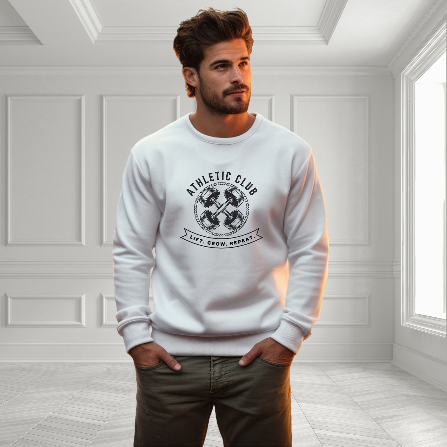 Lift. Grow. Repeat. Crewneck Sweatshirt