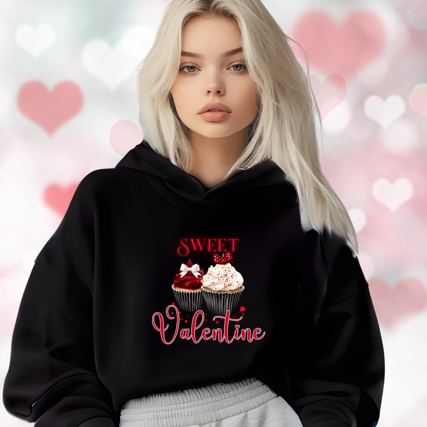 Sweet Valentine Crop Hoodie