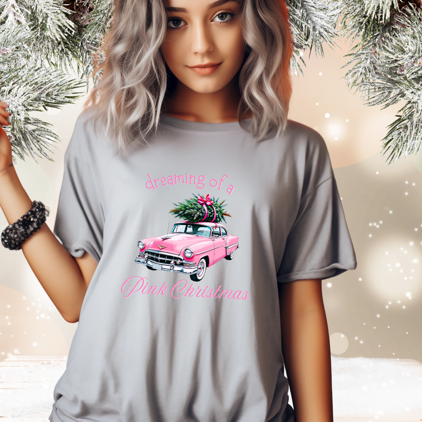 Dreaming Of A Pink Christmas T-Shirt