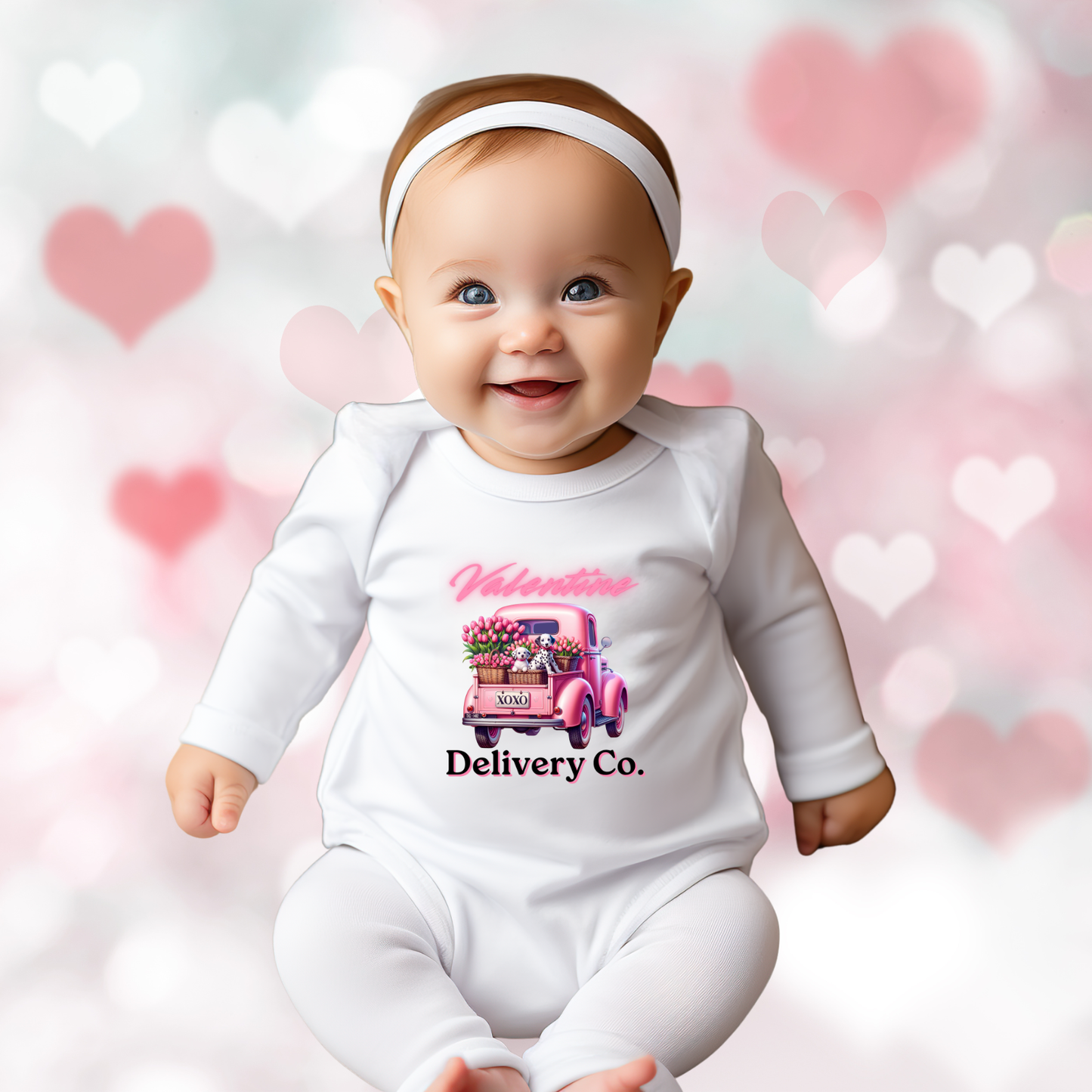 Valentine Delivery Co. Infant Long Sleeve Onesie