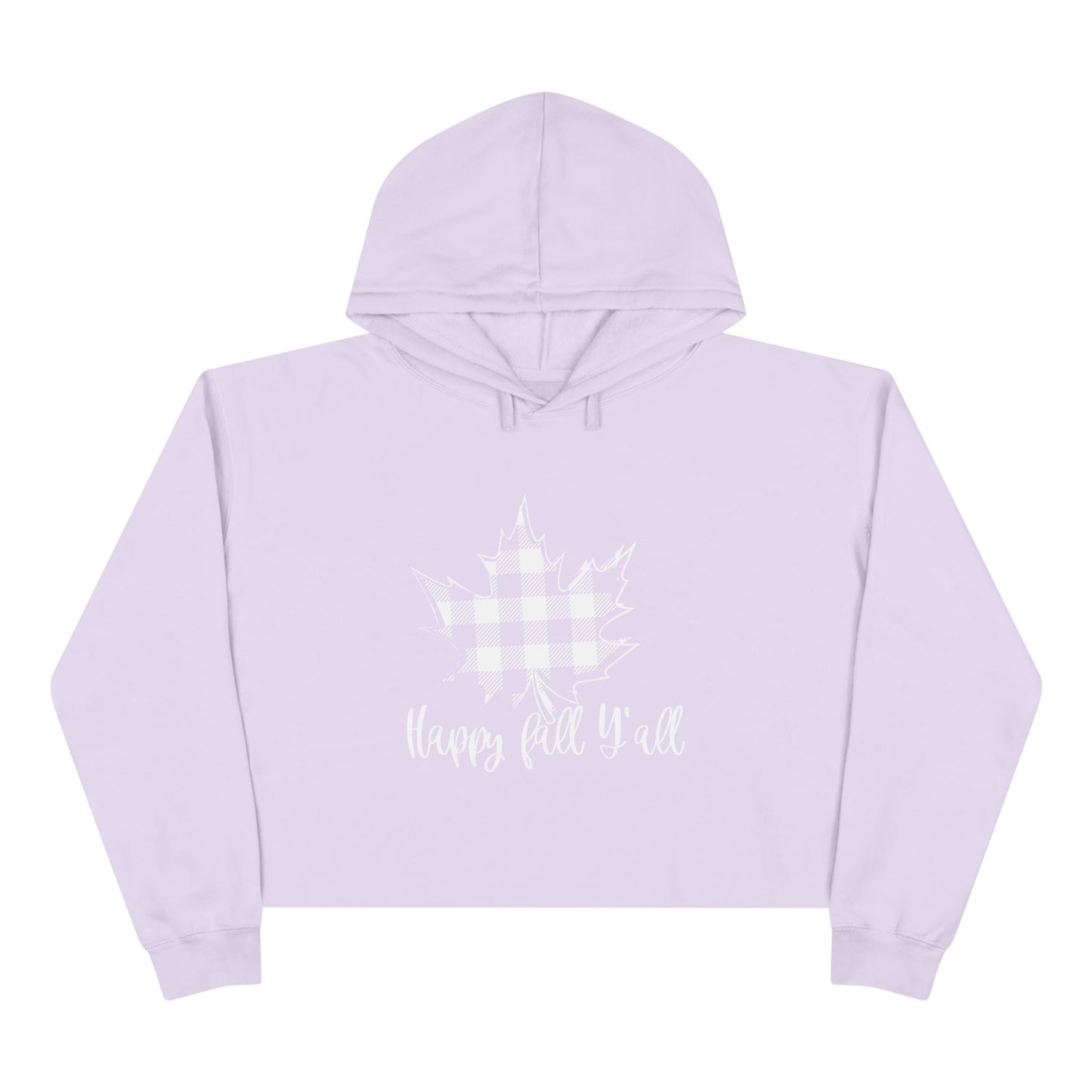 Happy Fall Y’all Crop Hoodie