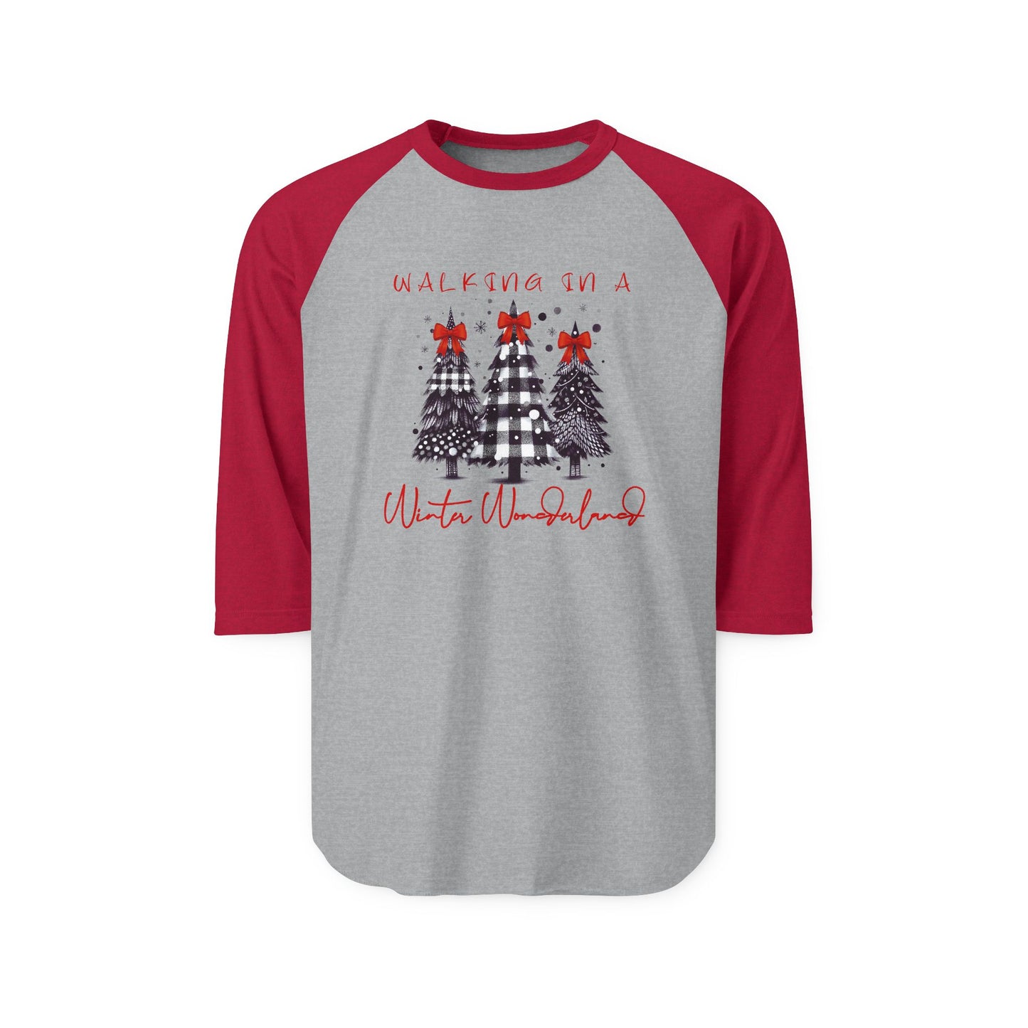 Walking In A Winter Wonderland Baseball Tee