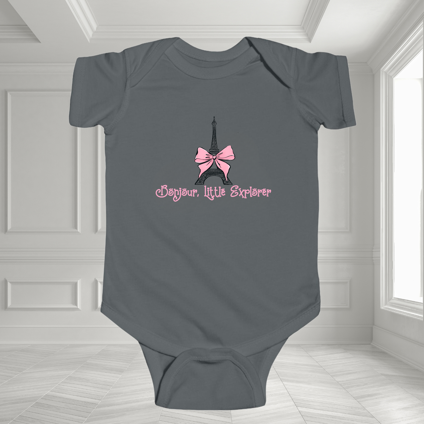 Bonjour, Little Explorer Infant Short Sleeve Onesie