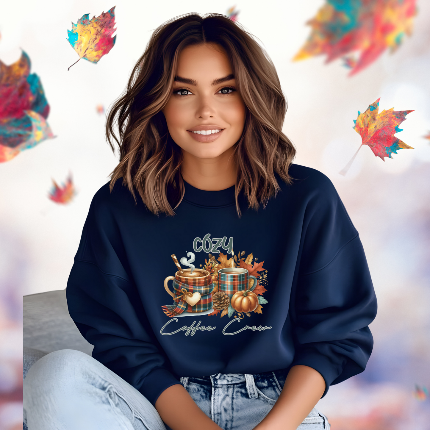 Cozy Coffee Crew Crewneck Sweatshirt