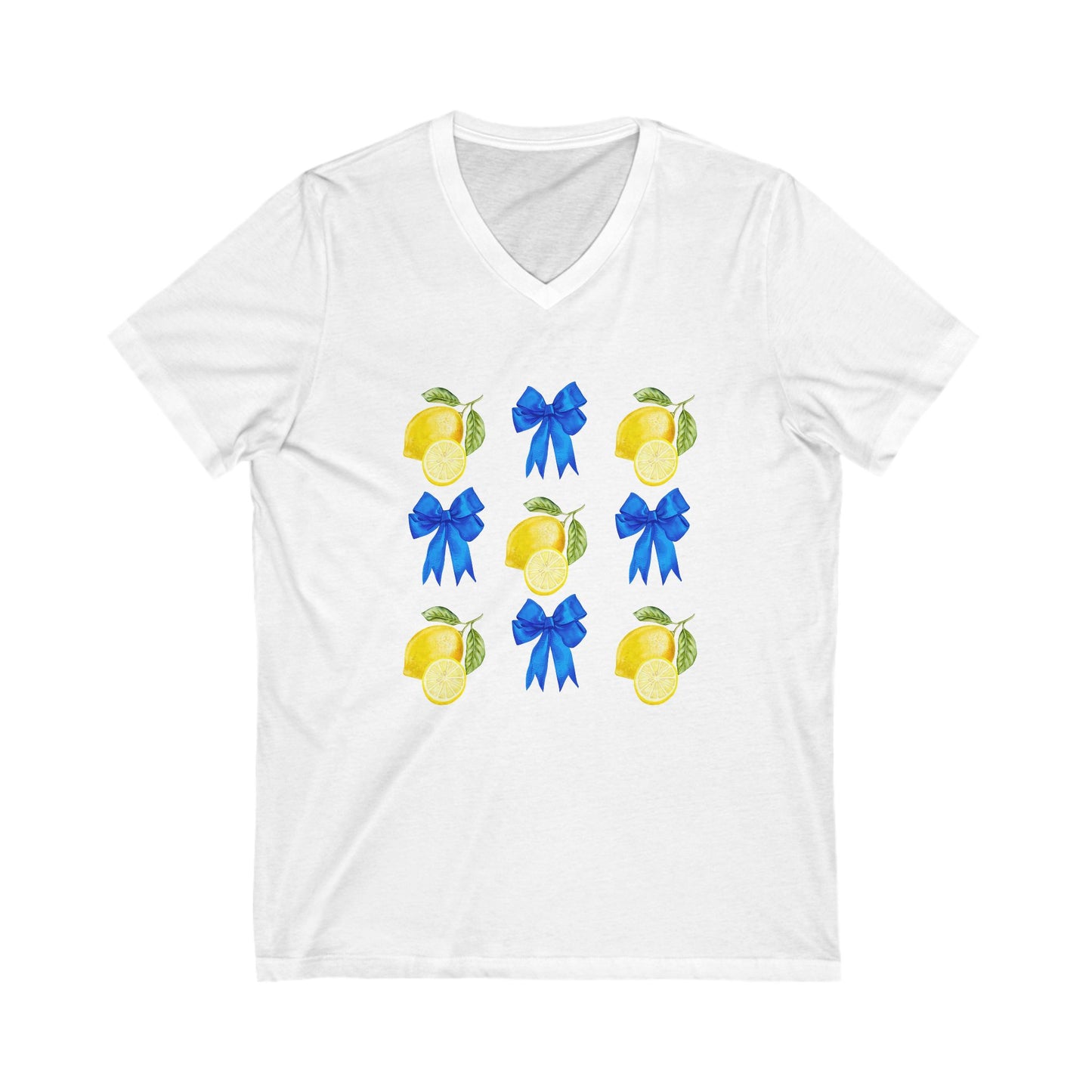 Lemons And Bows V-Neck Tee