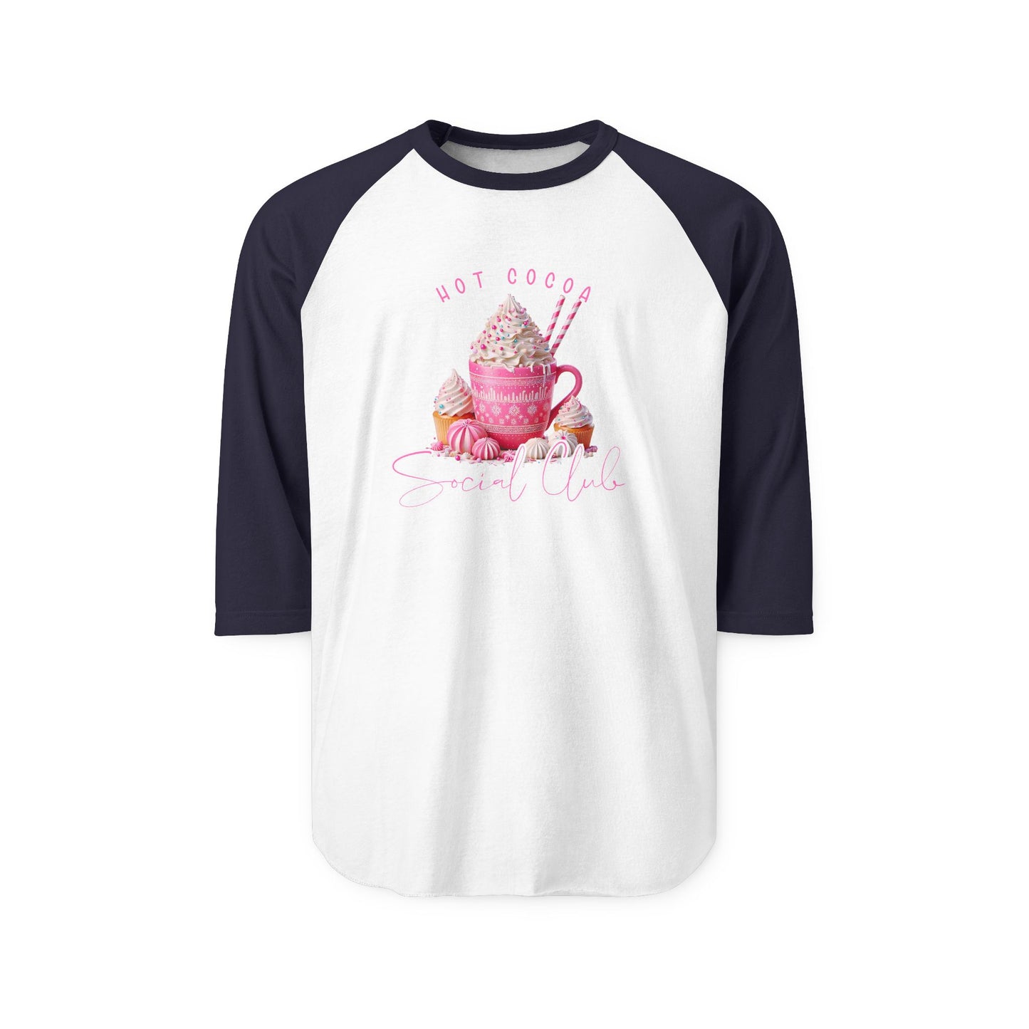 Hot Cocoa Social Club Baseball Tee