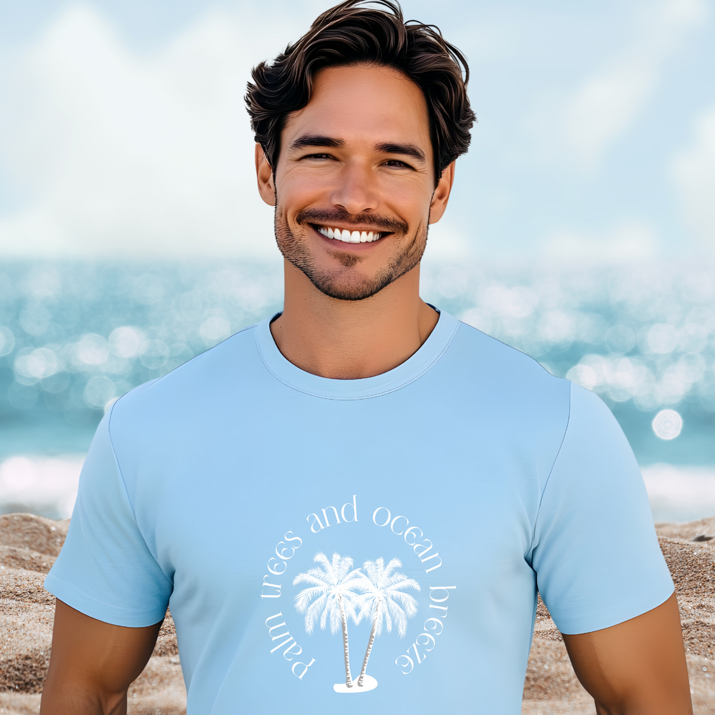 Palm Trees And Ocean Breeze T-Shirt