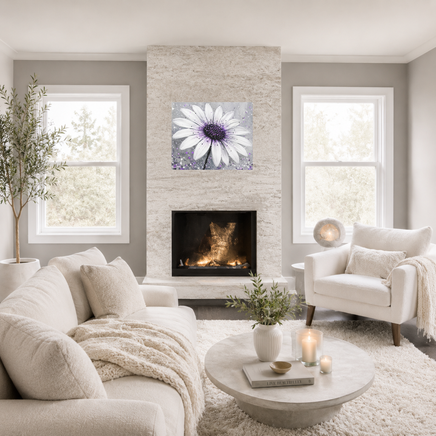 Lavender Elegance Canvas Wall Art