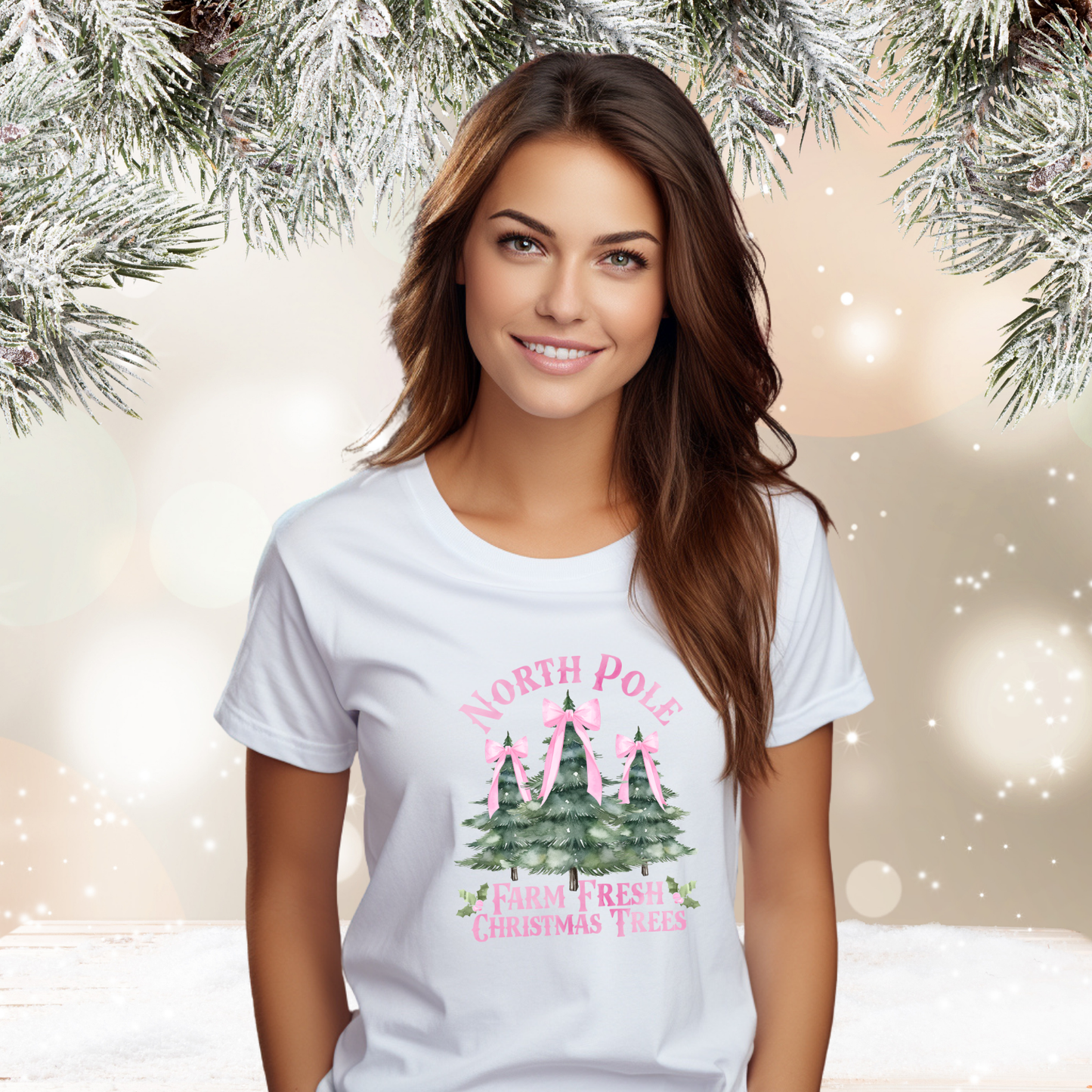 North Pole Christmas Trees T-Shirt