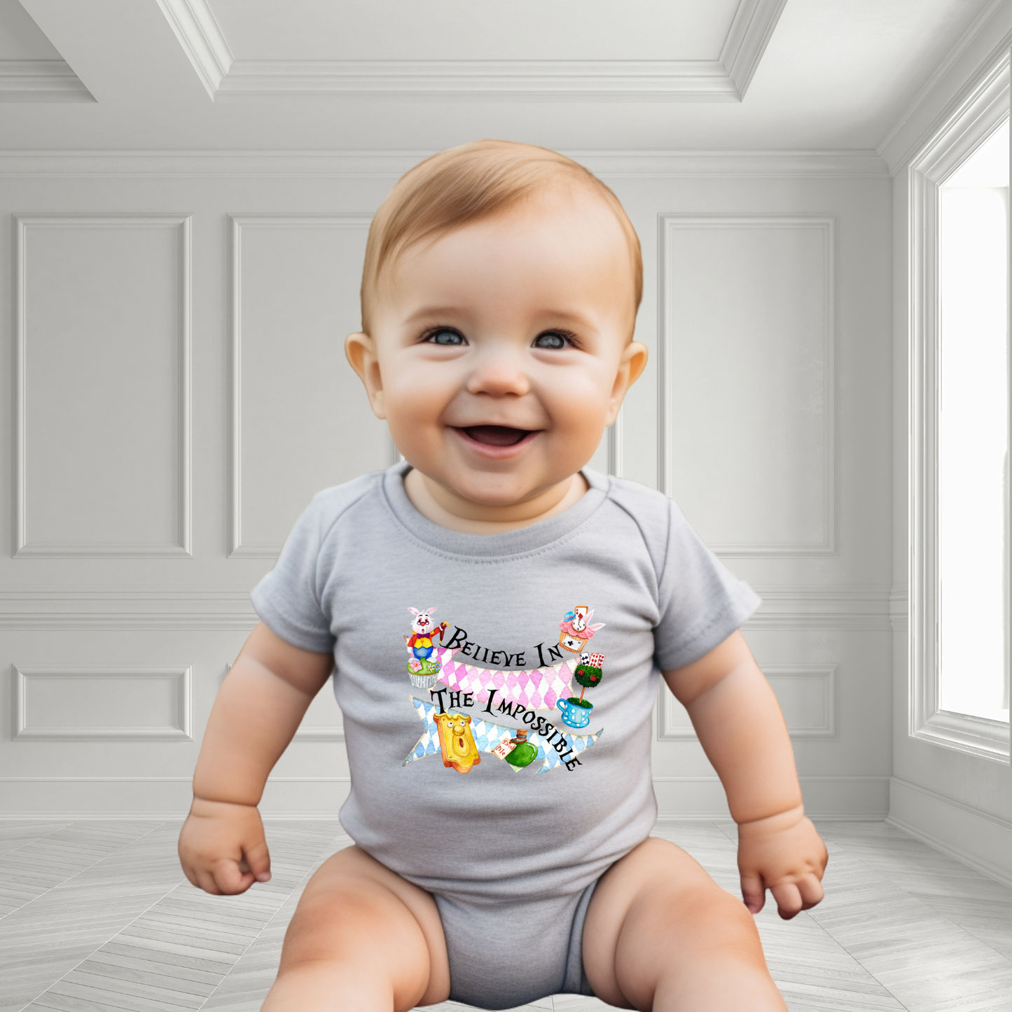 Believe In The Impossible Infant Short Sleeve Onesie