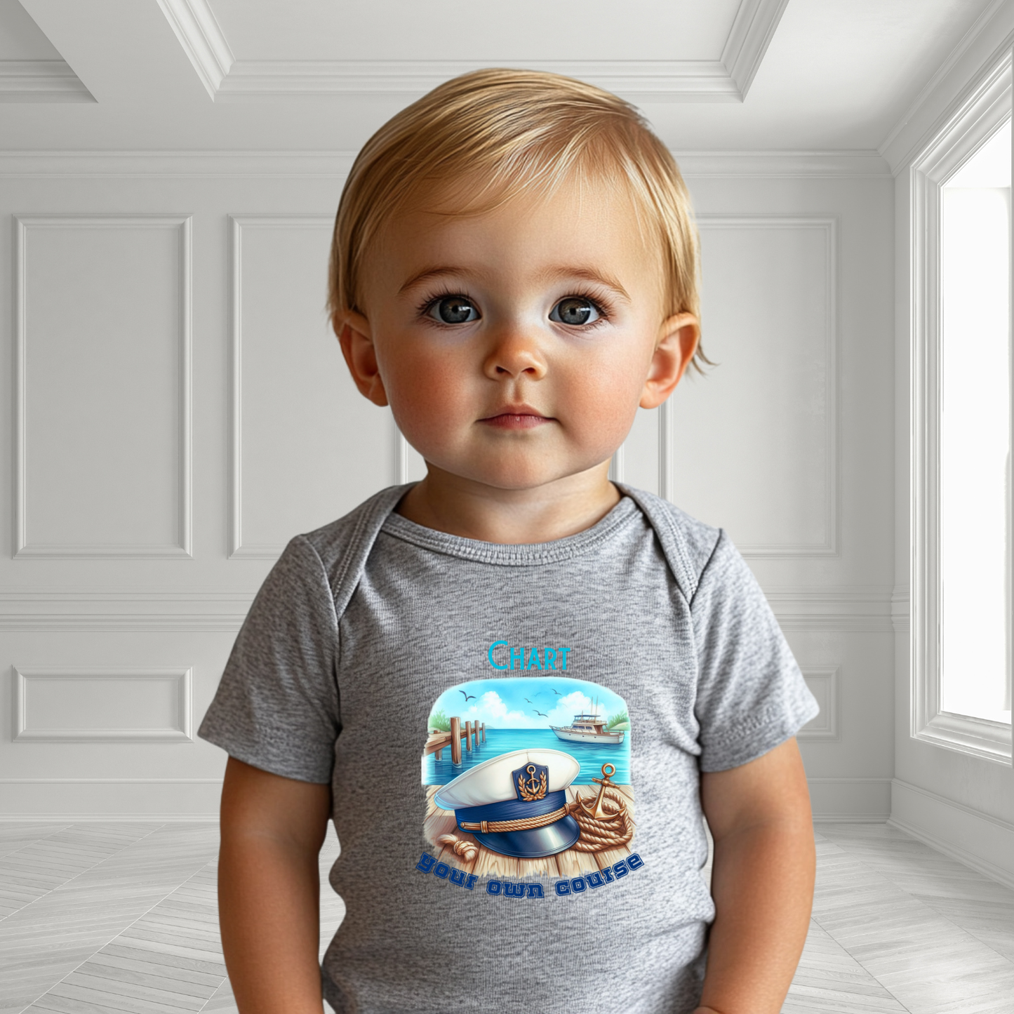 Chart Your Own Course Infant Short Sleeve Onesie