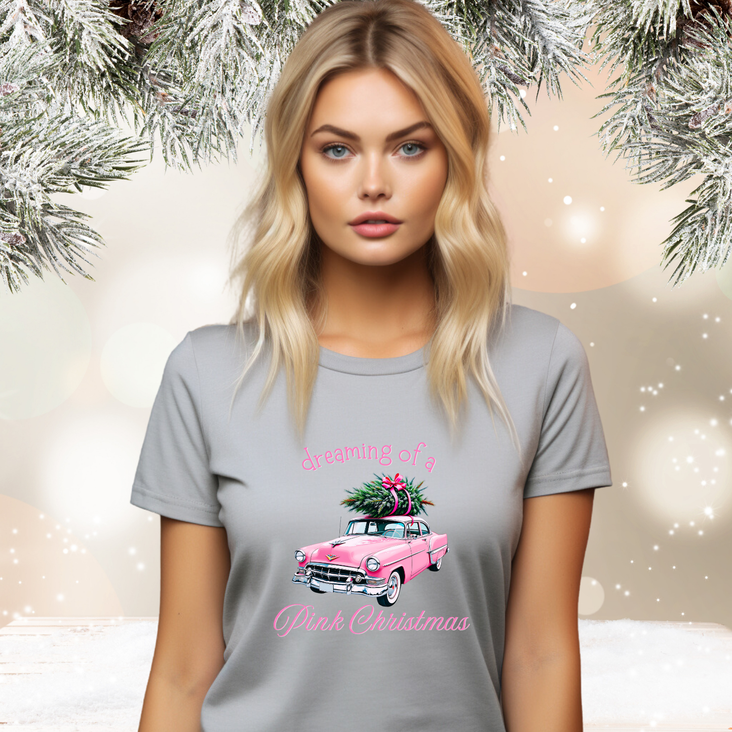 Dreaming Of A Pink Christmas T-Shirt