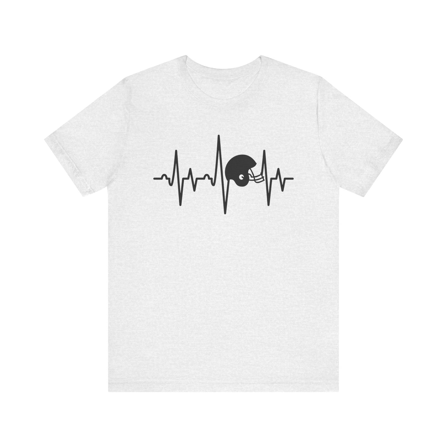 Football Helmet Heartbeat T-Shirt
