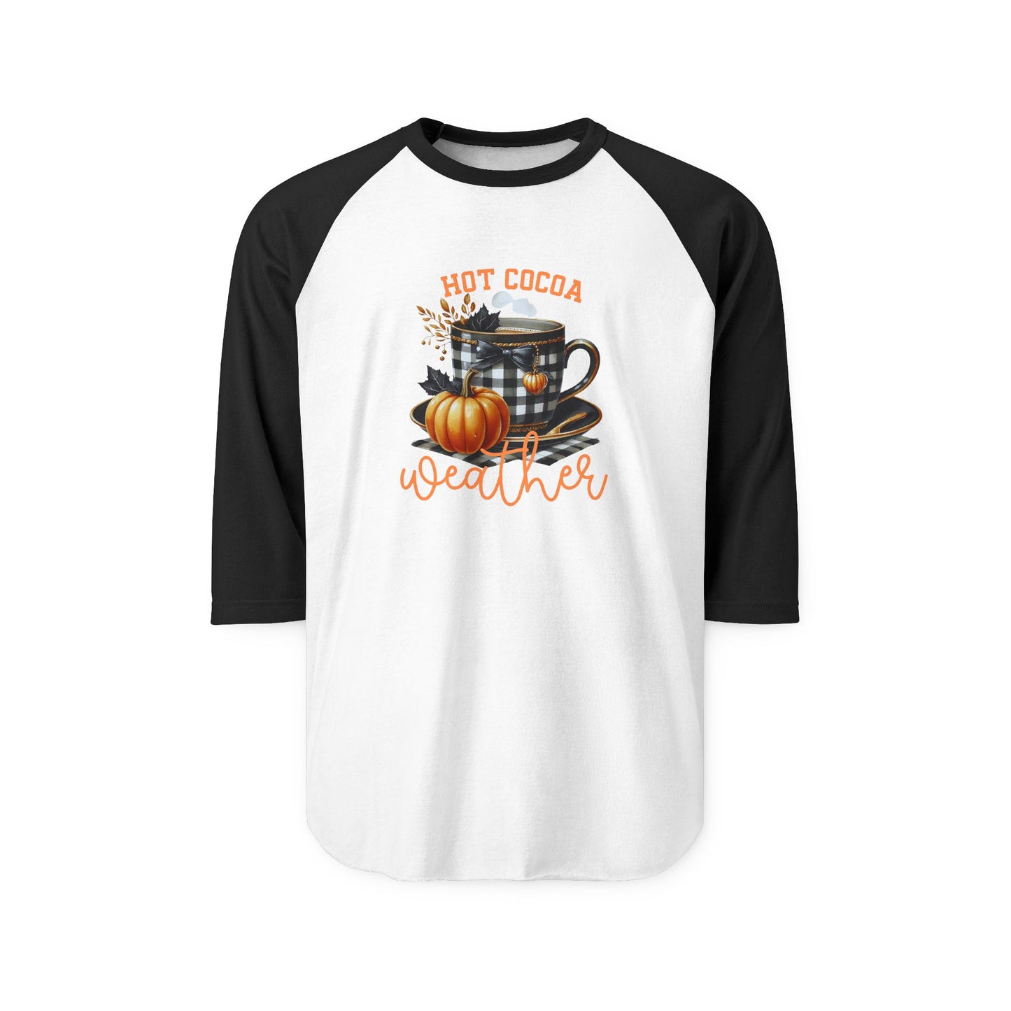 Hot Cocoa Weather Baseball Tee
