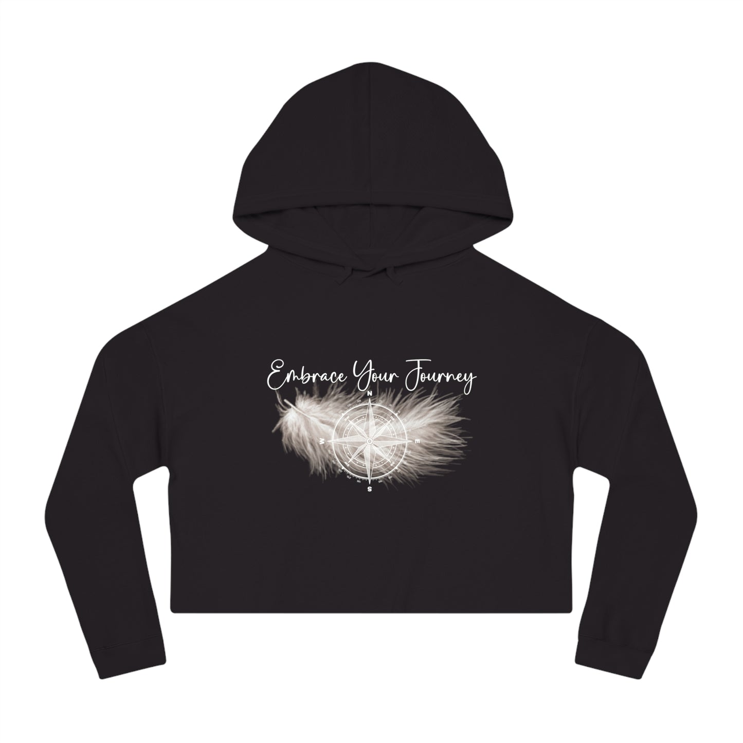 Embrace Your Journey Crop Hoodie